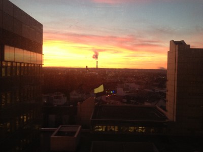 Blick auf Bonn Sonnenuntergang